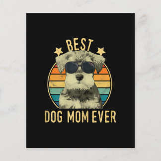 Womens Best Dog Mum Ever Miniature Schnauzer