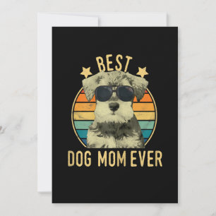 Womens Best Dog Mum Ever Miniature Schnauzer