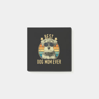 Womens Best Dog Mum Ever Miniature Schnauzer Post-it Notes