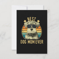 Womens Best Dog Mum Ever Miniature Schnauzer