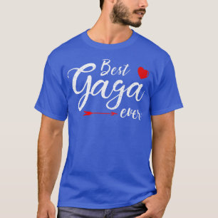 Womens Best Gaga Ever Family Love Mum Gaga Mother' T-Shirt