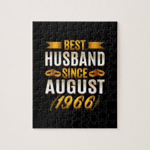 Womens Best Husband Since August 1966 - Funny 54th Jigsaw Puzzle