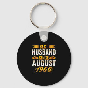 Womens Best Husband Since August 1966 - Funny 54th Key Ring