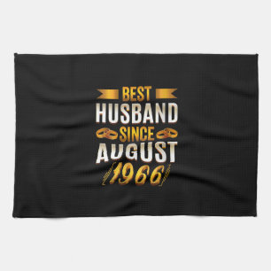 Womens Best Husband Since August 1966 - Funny 54th Tea Towel