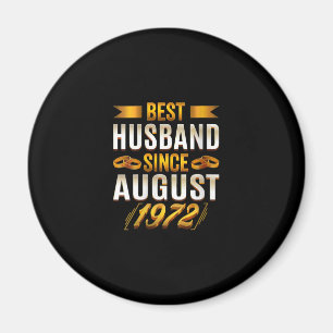 Womens Best Husband Since August 1972 - Funny 48th Magnet