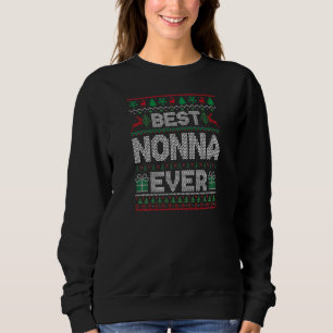 Womens Best Nonna Ever Christmas Pajamas Matching  Sweatshirt