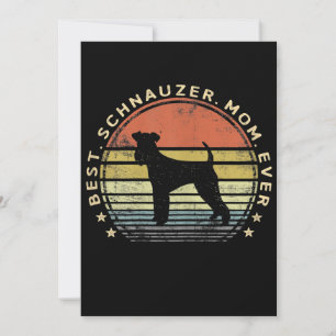 Womens Best Schnauzer Mum Ever Dog Lover Gifts Pet Announcement