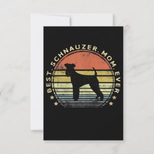 Womens Best Schnauzer Mum Ever Dog Lover Gifts Pet RSVP Card