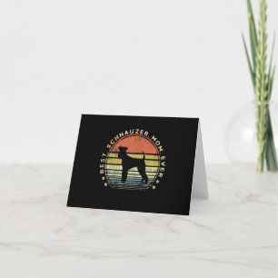 Womens Best Schnauzer Mum Ever Dog Lover Gifts Pet Thank You Card