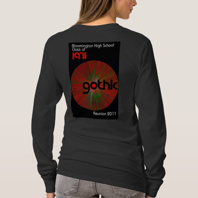 Women's BHS Reunion 2011 long-sleeved shirt (Back)