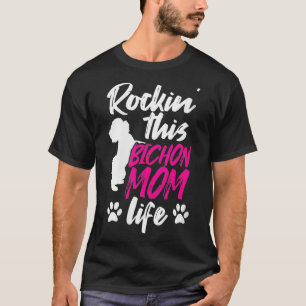 Womens Bichon Frise  Bichon Mum Tee for Dog Owner 