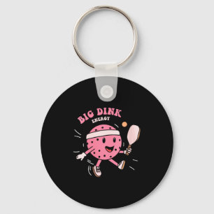 Womens big dink energy pickleball funny pickle bal key ring