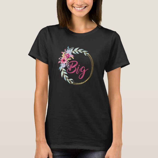 Womens Big Little Sorority Week Reveal College Sis T-Shirt (Front)