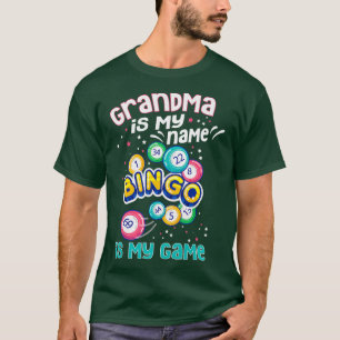 Womens Bingo Grandma  For Grandma Bingo Player Bin T-Shirt
