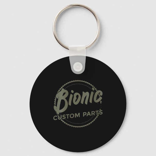 Womens Bionic Knee Club Parts Funny Knee Replaceme Key Ring (Front)