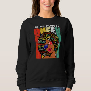 Womens Birthday Juneteenth Queen Black History Aug Sweatshirt