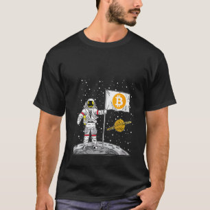 Womens Bitcoin Astronaut To The Moon Blockchain Cr T-Shirt
