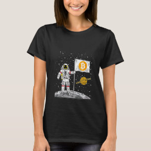 Womens Bitcoin Astronaut To The Moon Blockchain Cr T-Shirt