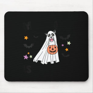Womens Black And White Border Collie Boo Dog Mouse Pad