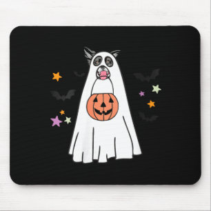 Womens Black And White Border Collie Dog Boo Mouse Pad