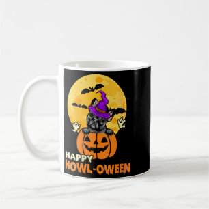 Womens Black French Bulldog Witch Dog Lover Happy Coffee Mug