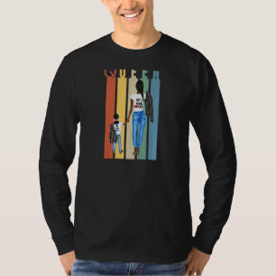 Womens Black Girl Magic Melanin Women Girls Afro A T-Shirt