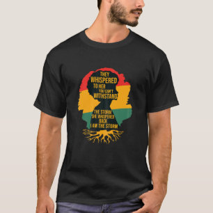 Womens Black History Month Tee African Heritage Af