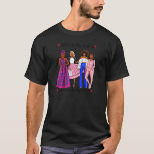 Womens Black IS My History African American Black T-Shirt