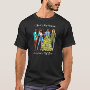 Womens Black Is My History Month Inspirational Bla T-Shirt