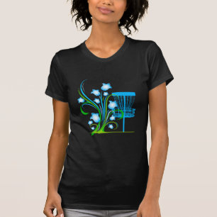 Womens black shirt with blue basket