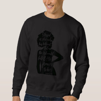 Womens Blessed Afro Women African American Black H Sweatshirt