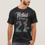 Womens Blessed by God for 21 Years 21st Birthday A T-Shirt<br><div class="desc">Womens Blessed by God for 21 Years 21st Birthday Anniversary</div>