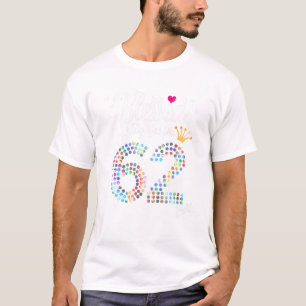 Womens Blessed by God for 62 Years 62nd Birthday A T-Shirt