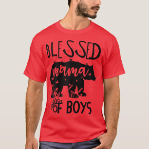 Womens Blessed Mama T Shirts,Mama Bear Shirt that