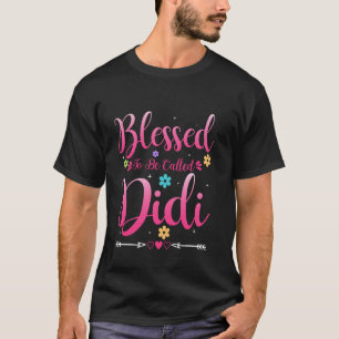 Womens Blessed To Be Called Didi Heart Mother's Da T-Shirt