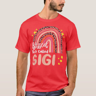 Womens Blessed To Be Called Gigi Mothers Day Rainb T-Shirt