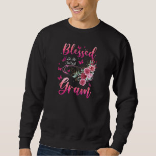 Womens Blessed To Be Called Gram Cute Girls Women  Sweatshirt