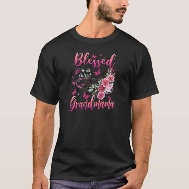 Womens Blessed To Be Called Grandmama Cute Girls W T-Shirt (Front)