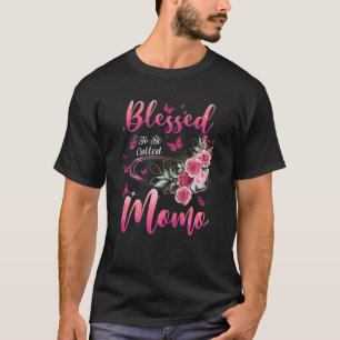 Womens Blessed To Be Called Momo Cute Girls Women  T-Shirt