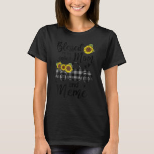 Womens Blessed To Be Called Mum And Meme Floral Mo T-Shirt