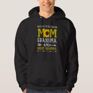 Womens Blessed To Be Called Mum Grandma Great Gran Hoodie