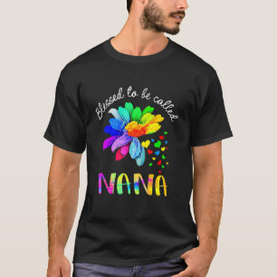 Womens Blessed to be called Nana Nana Mother's Da T-Shirt