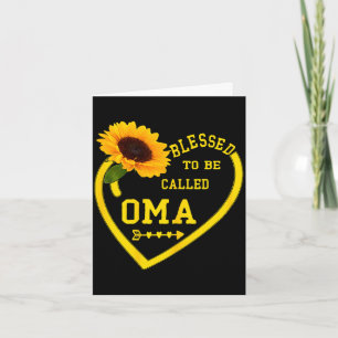 Womens blessed to be called oma mothers day shirt card