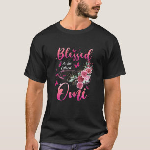 Womens Blessed To Be Called Omi Cute Girls Women M T-Shirt