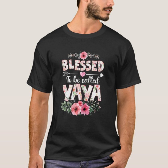 Womens Blessed To Be Called Yaya   Yaya Mother's D T-Shirt (Front)