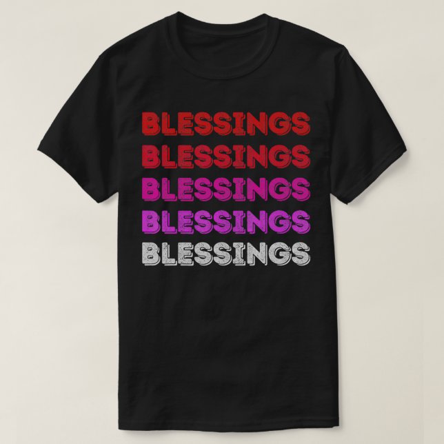 Women's Blessings On Top Of Blessings  (Design Front)