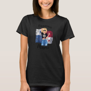 Womens Blonde Panama Mami Cute Panamanian Mum Moth T-Shirt