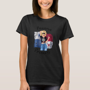 Womens Blonde Panama Princess Cute Panamanian Mum T-Shirt