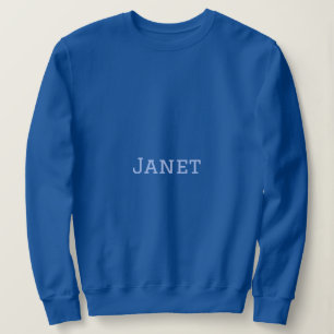 Women's Blue Basic Sweatshirt