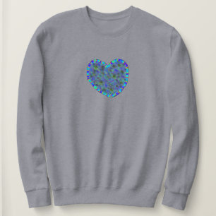 Women's Blue Heart Sweatshirt